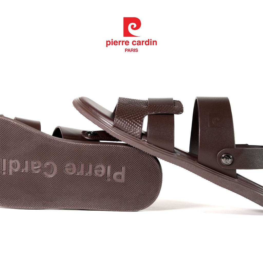 Ảnh Sandal nam Pierre Cardin chất liệu da bò thật, thiết kế quai ngang độc đáo, đế cao su nguyên khôi - 165 3