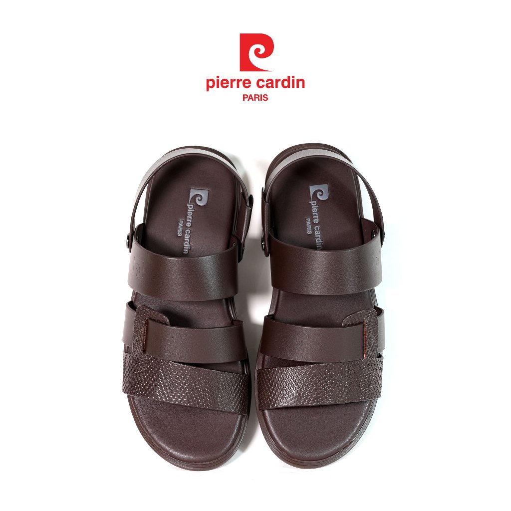 Ảnh Sandal nam Pierre Cardin chất liệu da bò thật, thiết kế quai ngang độc đáo, đế cao su nguyên khôi - 165 4