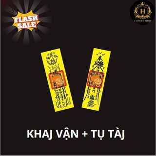 Combo Phù Vàng Khai Vận Tụ Tài Ép Plastic Siêu Bền Đẹp