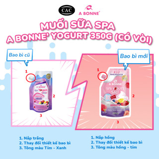 Combo 3 Túi Muối Tắm Tẩy Tế Bào Chết Cơ Thể Làm Sáng & Mềm Mịn Da A Bonne (350g x3)