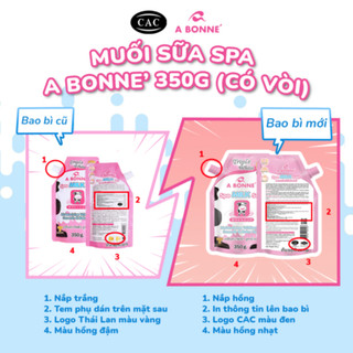 Combo 3 Túi Muối Tắm Tẩy Tế Bào Chết Cơ Thể Làm Sáng & Mềm Mịn Da A Bonne (350g x3)