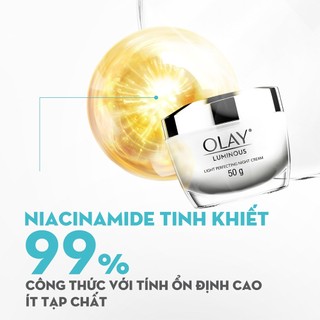 Kem dưỡng trắng da ban đêm Olay Luminous Light Perfecting Night Cream (50g)