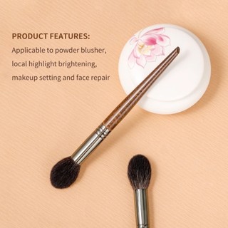 ( No Logo) Cọ má hồng phủ phấn trang điểm tán phấn má bắt sáng tán nền che khuyết điểm lông tự nhiên mềm mại thân gỗ