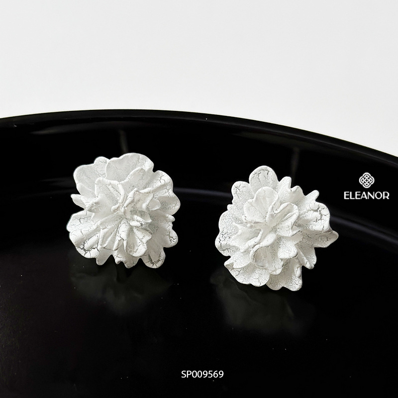 Bông tai nữ chuôi bạc 925 Eleanor Accessories thiết kế hình hoa phụ kiện trang sức khuyên tai 9569