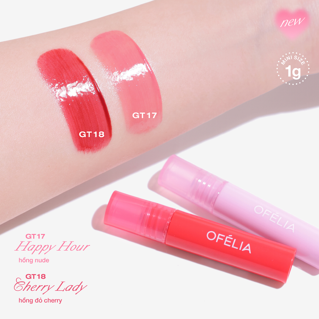 Ảnh Son Tint Bóng OFÉLIA Lolli Glow Tint (Mini size 1g) 2