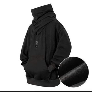 Áo Hoodie Ninja Mũ Rộng,Cổ Cao Logo Thêu Chất Liệu Nỉ Bông 2 Lớp Form Unisex Hottrend