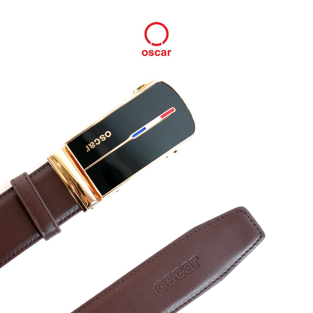 Ảnh Thắt lưng nam Oscar khóa tự động, dây da bò thật nhập khẩu, khóa kim loại không gỉ - 050 4
