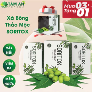 Xà Bông Thảo Mộc Tắm Cho Da Bị Vảy Nến, Viêm Da, Hắc Lào, Mụn Thâm XB-3X
