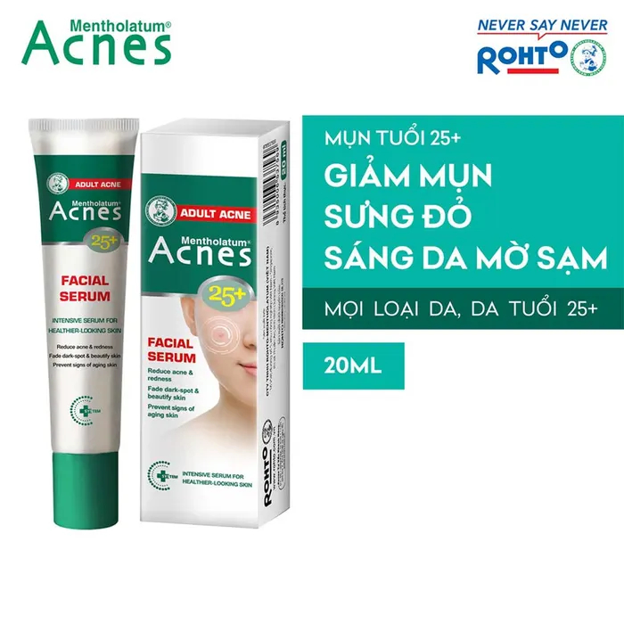 Serum chấm mụn chuyên biệt cho da mụn ở tuổi trưởng thành Acnes 25+ Facial Serum 20ml