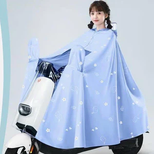 ÁO MƯA NHỰA DẺO MẶT TRONG SUỐT CÓ BAO GƯƠNG, KÍNH CHẮN NƯỚC TIỆN DỤNG