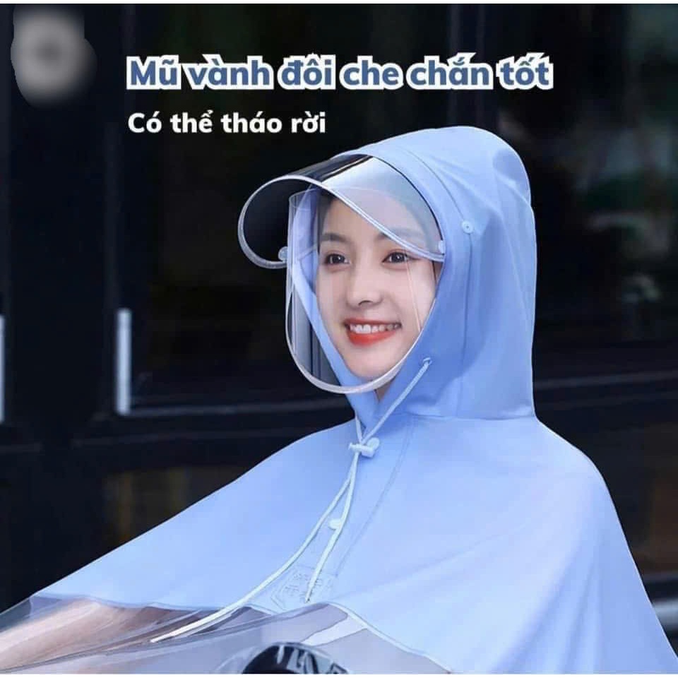ÁO MƯA NỬA TRONG CHẤT LIỆU NHỰA DẺO TÀ RỘNG SIÊU TIỆN DỤNG