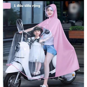 ÁO MƯA NỬA TRONG CHẤT LIỆU NHỰA DẺO TÀ RỘNG SIÊU TIỆN DỤNG