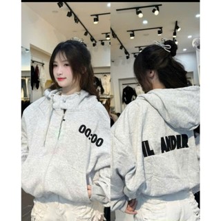 ÁO KHOÁC HOODIE ZIP BOXY CÓ NÚT BÂM LOGO THÊU 00 NỔI BẬT PHONG CÁCH TRẺ TRUNG NỮ TÍNH DỄ MẶC PHÙ HỢP THỜI TRANG
