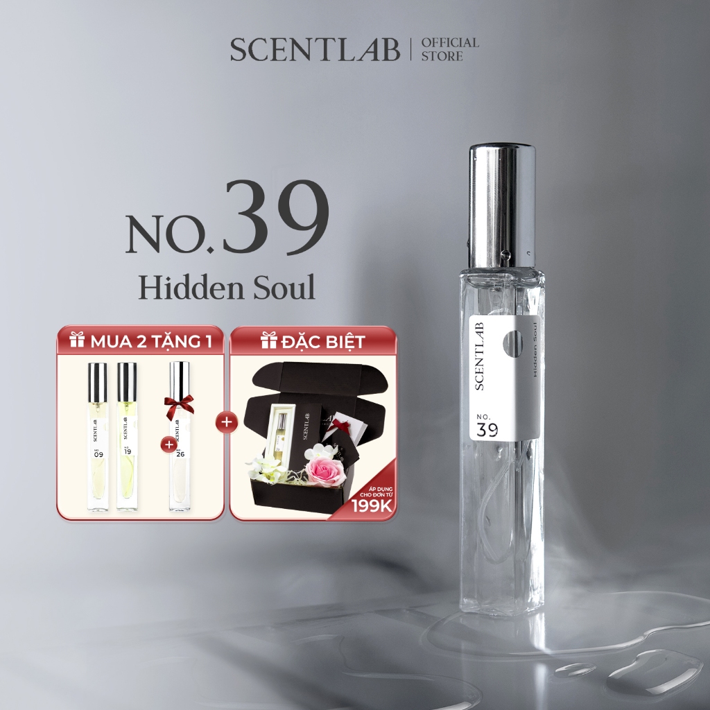 Ảnh Nước hoa nữ SCENTLAB No.39 mùi hương nhẹ nhàng Hidden Soul tinh dầu thơm lâu, mini 10ml lưu hương 6h, trong sáng nhẹ dịu 1