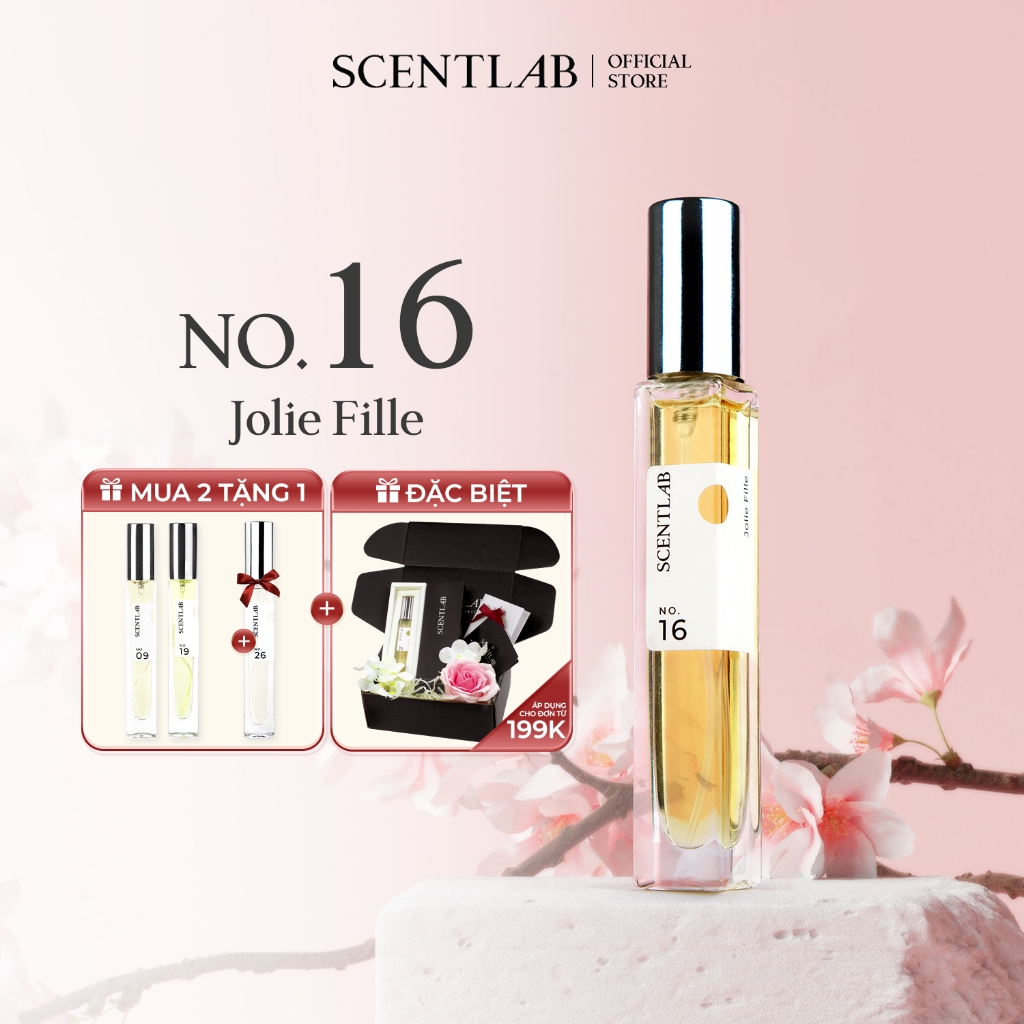 Ảnh Nước hoa nữ SCENTLAB No.16 mùi Goodgirl - Jolie Fille lưu hương 8h mùi hương ngọt ngào, tinh dầu thơm lâu, mini 10ml 1