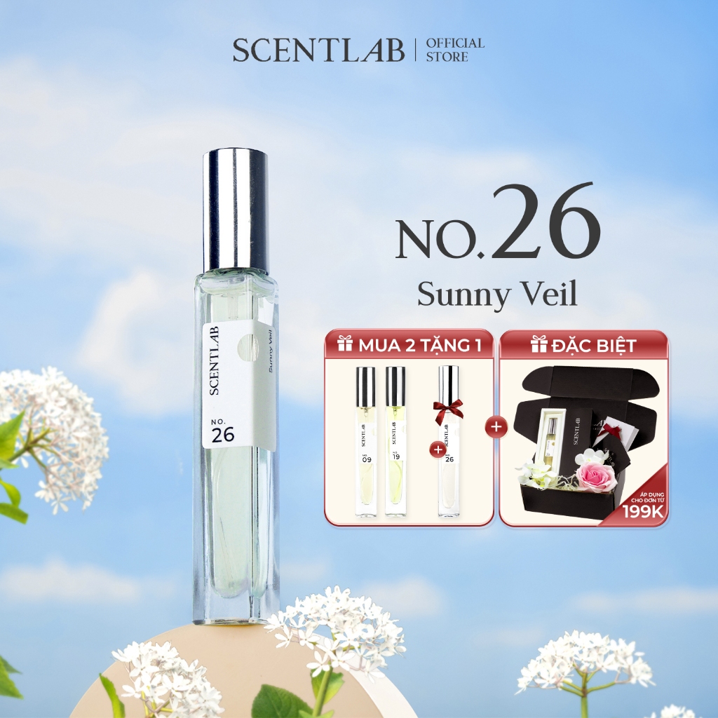 Ảnh Nước hoa nữ mùa hè No.26 Sunny Veil SCENTLAB tươi mát, trẻ trung tinh dầu thơm Châu Âu lưu hương 8h 1