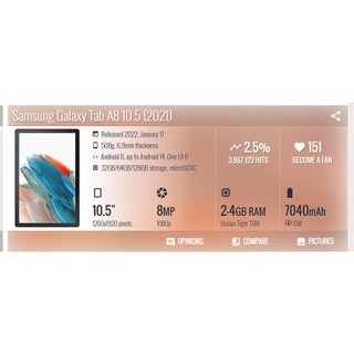 Kính samsung x205, kính ép màn hình có keo oca Samsung  Tab A8 10.5 (2021), SM-X200, SM-X205, 10.5 inches