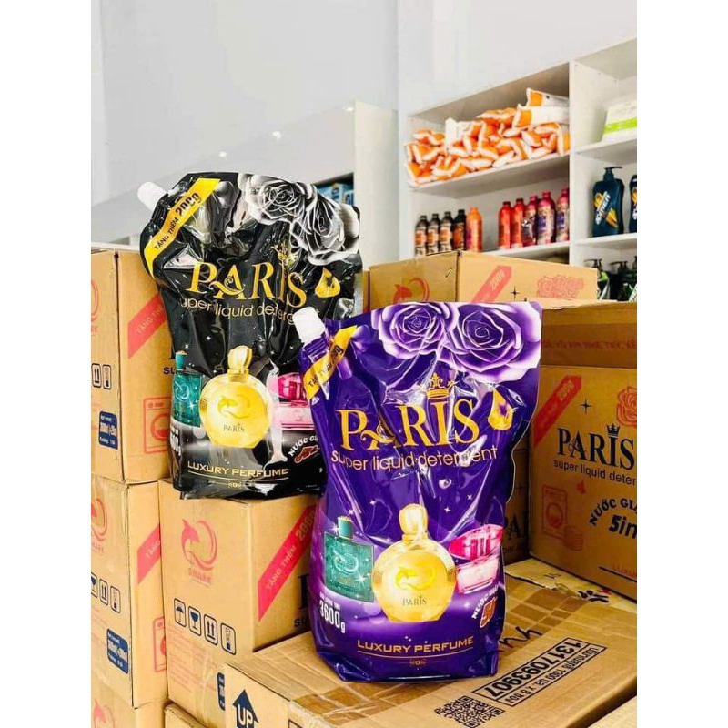(MUA 2 TẶNG 1) Combo 3túi 10,8kg Nước Giặt Xả Hương Nước Hoa Pháp Paris 3,6L / 1 túi