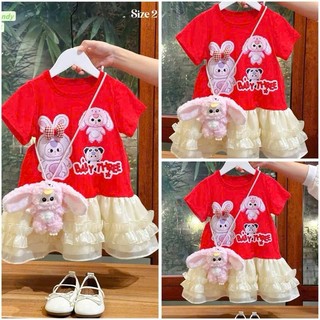 V15 Váy bé gái baby three bánh bèo hot hit size 10-30kg, đầm bé gái cộc tay  mùa hè