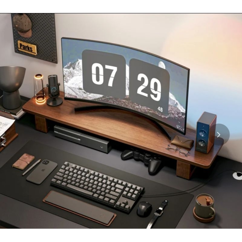 Kệ kê màn hình bo góc  2 chân chắc chắn sang trọng Phát Lộc | BigBuy360 - bigbuy360.vn