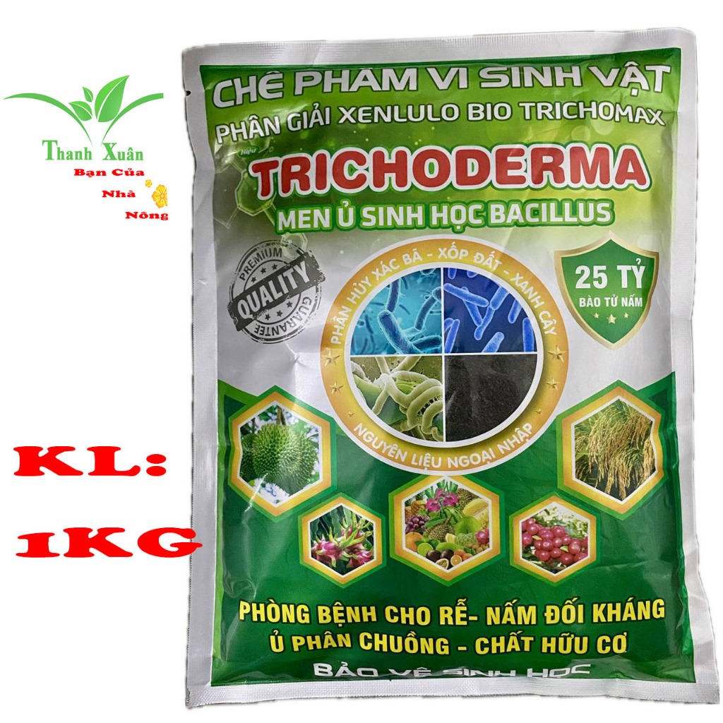 Trichoderma - Men Ủ Sinh Học Bacillus Ủ Phân Chuồng - Chất Hữu Cơ ...