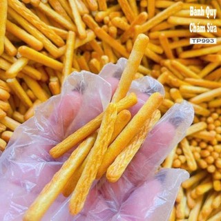 500gr/keo Ăn vặt huyền thoại Bánh quy đũa vị bơ sữa,vị mặn,có kèm 1 hủ sữa đặc để chấm,vị béo của sữa,vị mặn giòn,ngon
