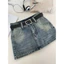 Chân Váy Jean ngắn Chữ A. Cạp cao dáng ngắn tôn dáng chân váy bò có quần trong bảo hộ chất bò denim cao cấp