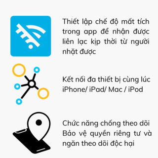 Thiết Bị Định Vị HOCO E91 Theo Dõi Toàn Cầu - Chip Định Vị Mini Kết Nối Findmy IOS