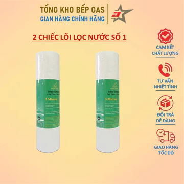 2 Chiếc Lõi Lọc Nước Số 1 Dành Cho Máy Lọc Nước Gia Đình (Lõi Bông Nén)