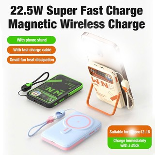[CÓ 3C] Pin Dự Phòng không dây PHANTOM P50 10000mAh cáp TypeC to LN dảo chiều PD 20W - Có quạt gió