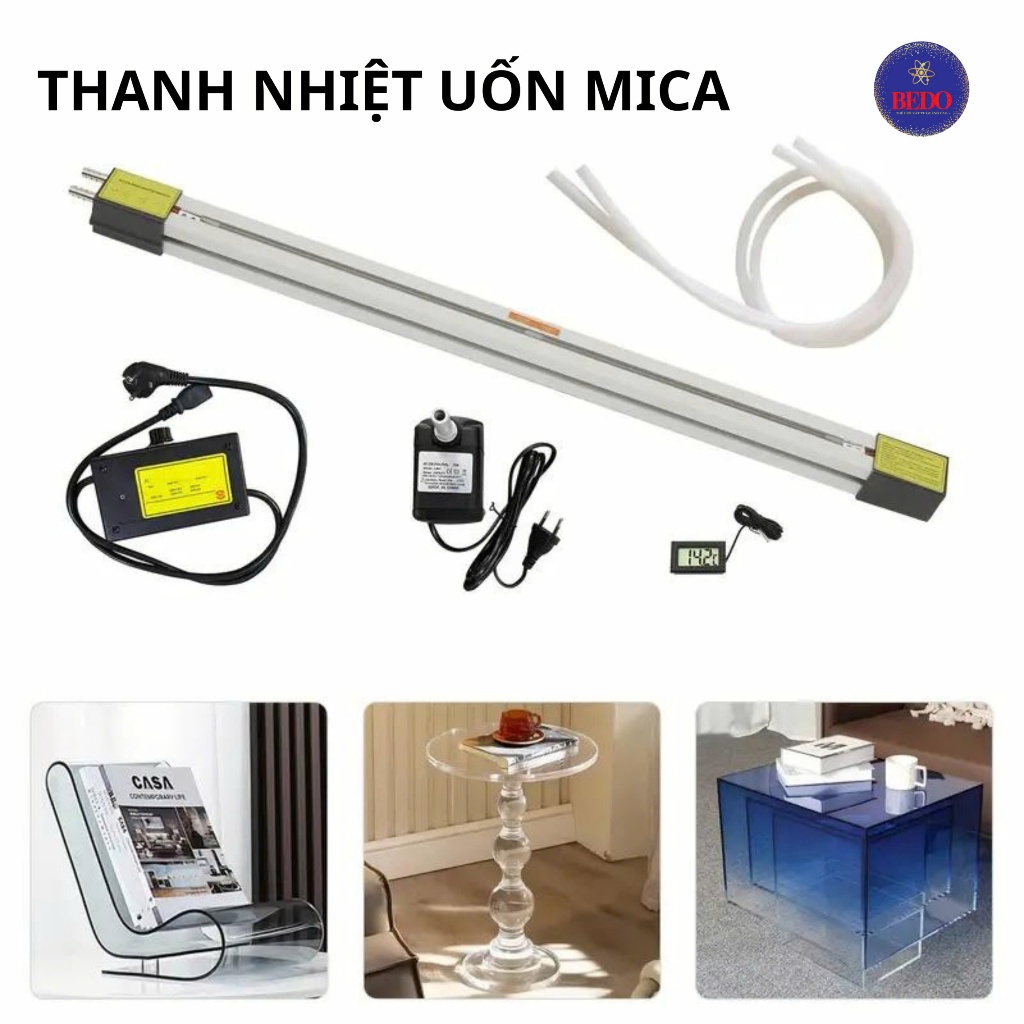 Thanh Nhiệt Uốn Mica BEDO Hợp Kim Nhôm 65-125cm Uốn Mica 10mm Gia Nhiệt Nhanh Bền Chắc