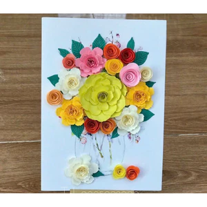 Set nguyên liệu tự làm thiệp a5 từ hoa handmade cho bé trải nghiệm