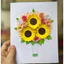 Set nguyên liệu tự làm thiệp a5 từ hoa handmade cho bé trải nghiệm
