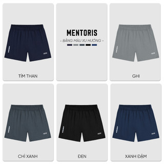 Quần đùi chạy bộ nam cao cấp Mentoris, Form trên gối, vận động thoải mái, chất liệu thoáng mát MSR10