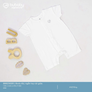 BuBaby Body đùi ngắn tay cài giữa cao cấp cho bé trai và bé gái BBB230205