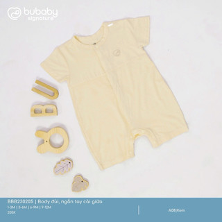 BuBaby Body đùi ngắn tay cài giữa cao cấp cho bé trai và bé gái BBB230205
