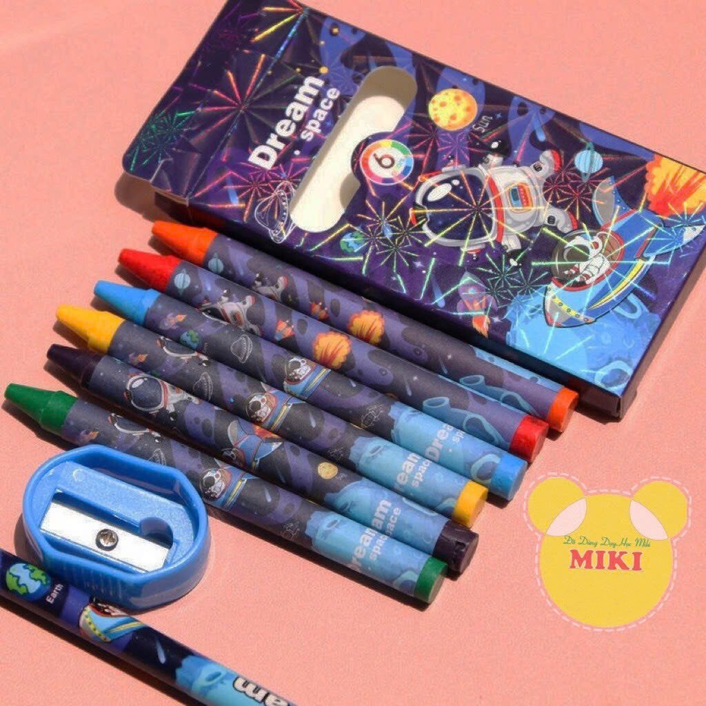 Set 7 món dụng cụ học tập cho bé MẪU MỚI ( giao mẫu ngẫu nhiên ) đồ dùng dạy học MIKI