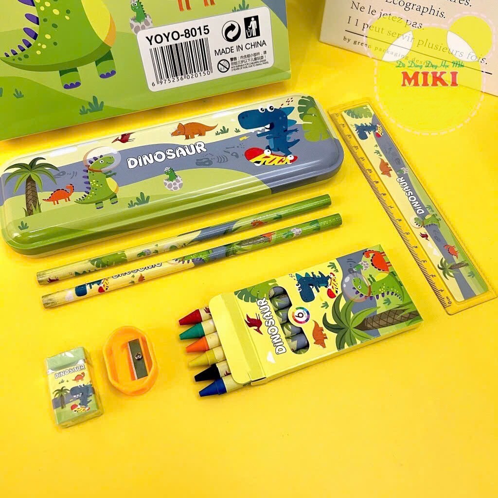 Set 7 món dụng cụ học tập cho bé MẪU MỚI ( giao mẫu ngẫu nhiên ) đồ dùng dạy học MIKI