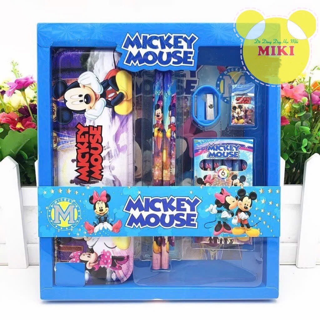 Set 7 món dụng cụ học tập cho bé MẪU MỚI ( giao mẫu ngẫu nhiên ) đồ dùng dạy học MIKI
