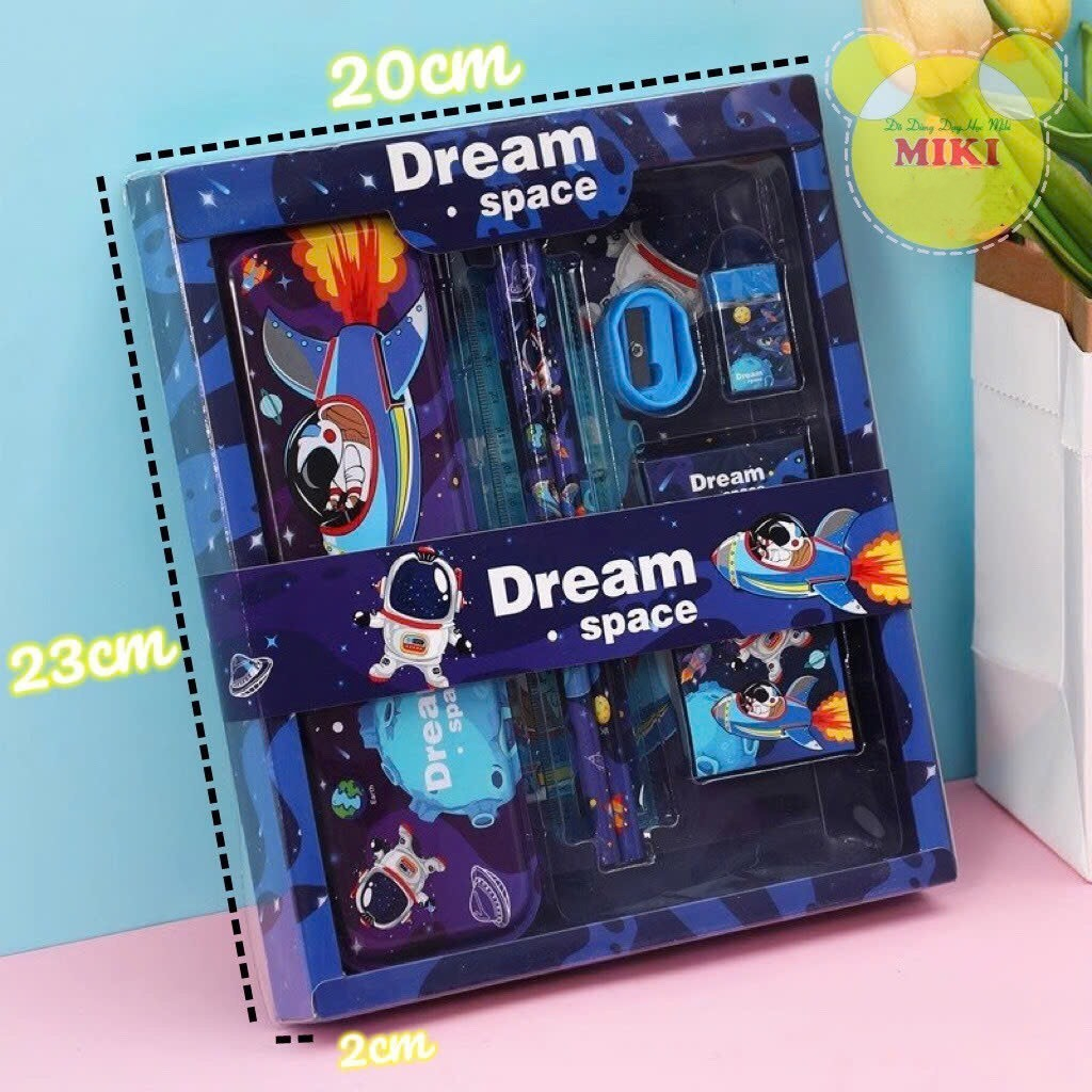 Set 7 món dụng cụ học tập cho bé MẪU MỚI ( giao mẫu ngẫu nhiên ) đồ dùng dạy học MIKI