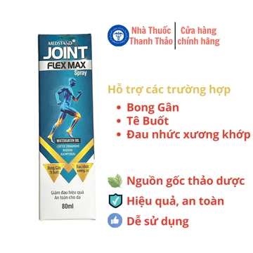 Xịt giảm đau thảo dược Joint Flex Max Spray - Hỗ trợ giảm đau khớp, bong gân, viêm khớp chai 80ml