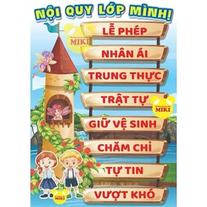NỘI QUY LỚP HỌC MẪU LÂU ĐÀI ( TRANG TRÍ LỚP )