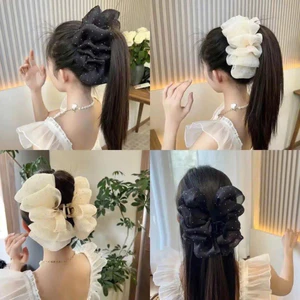 KẸP TÓC CÀNG CUA NƠ TO ĐÍNH ĐÁ SIÊU XINH CHO NỮ