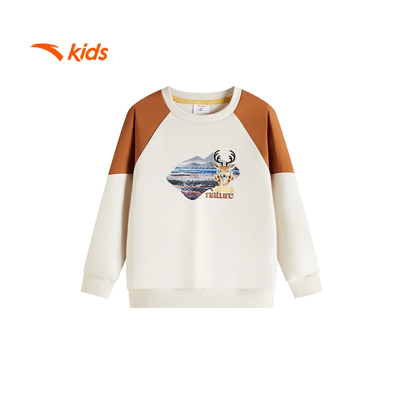 Áo phông dài tay thời trang thể thao bé trai Anta Kids 3525A9704