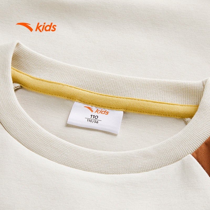Áo phông dài tay thời trang thể thao bé trai Anta Kids 3525A9704