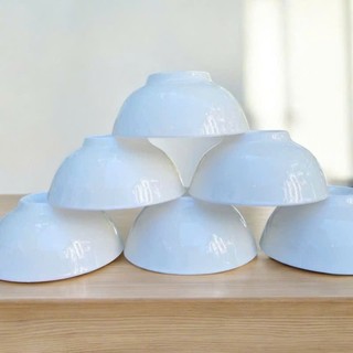 Tô trắng sứ 7 bầu 18cm gốm trắng dùng cho quán ăn phù hợp tô bán phở, bún các loại