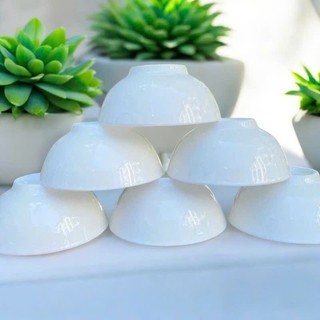 Tô trắng sứ 7 bầu 18cm gốm trắng dùng cho quán ăn phù hợp tô bán phở, bún các loại