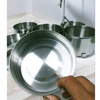 [ Kho sỉ ] Camen Cặp lồng inox 304 Trường thành size lớn 14cm hộp đựng cơm, thức ăn.