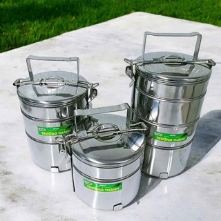 [ Kho sỉ ] Camen Cặp lồng inox 304 Trường thành size lớn 14cm hộp đựng cơm, thức ăn.