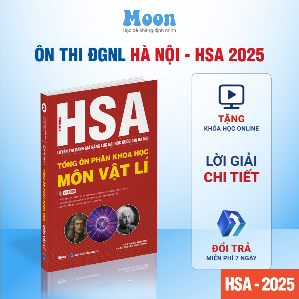 [ HSA 2025 ] Sách ôn thi đánh giá năng lực Hà Nội Tổng ôn phần Khoa Học ...